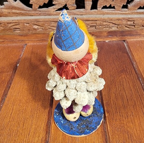 Vintage Spun Cotton Pinecone Clown Made in West Germany - Picture 3 of 10